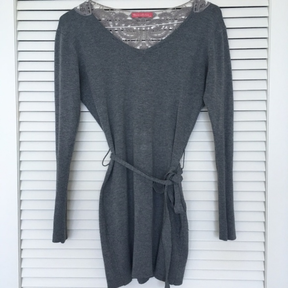 Gray long sleeve sweater | Size S